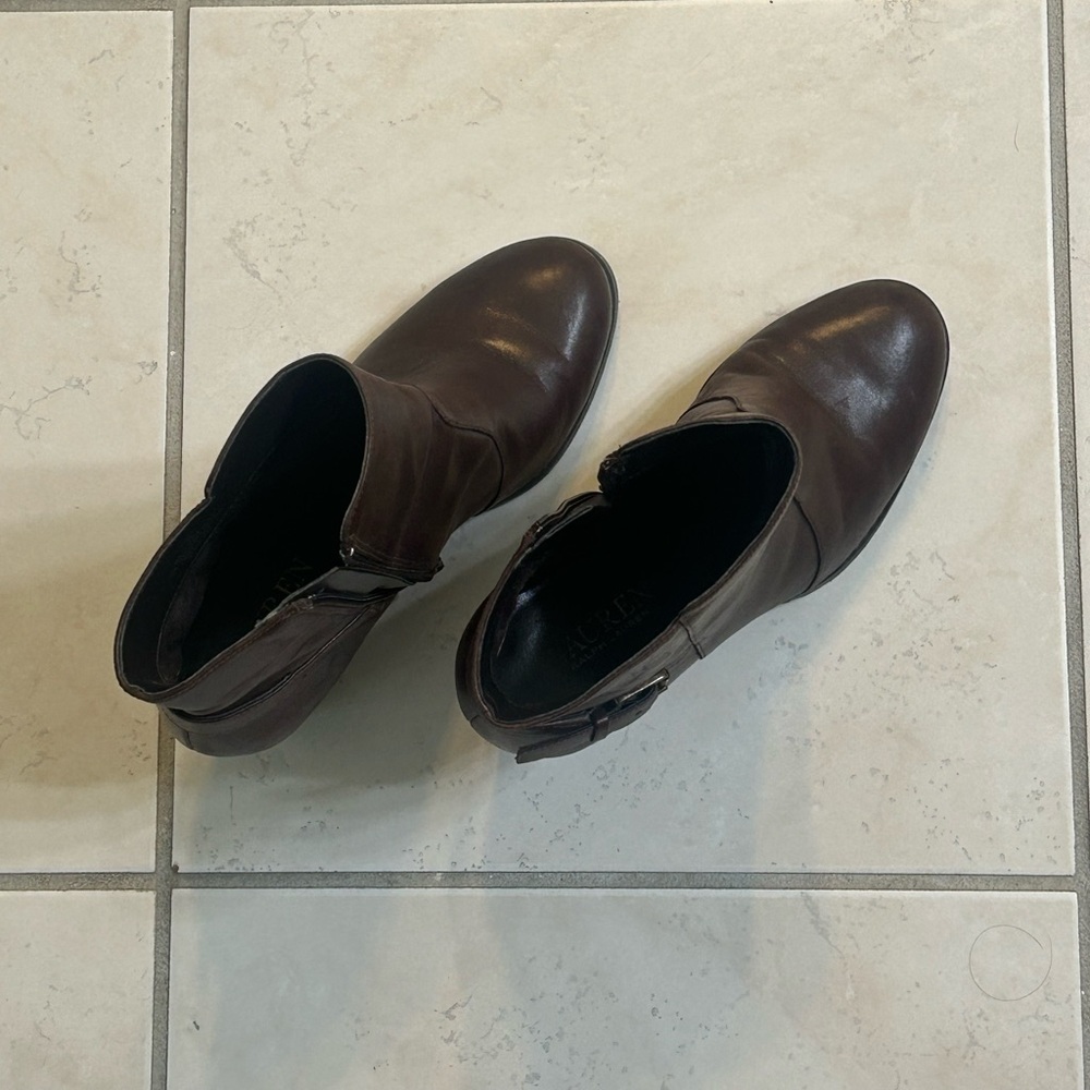 Ralph Lauren Brown Leather Boots